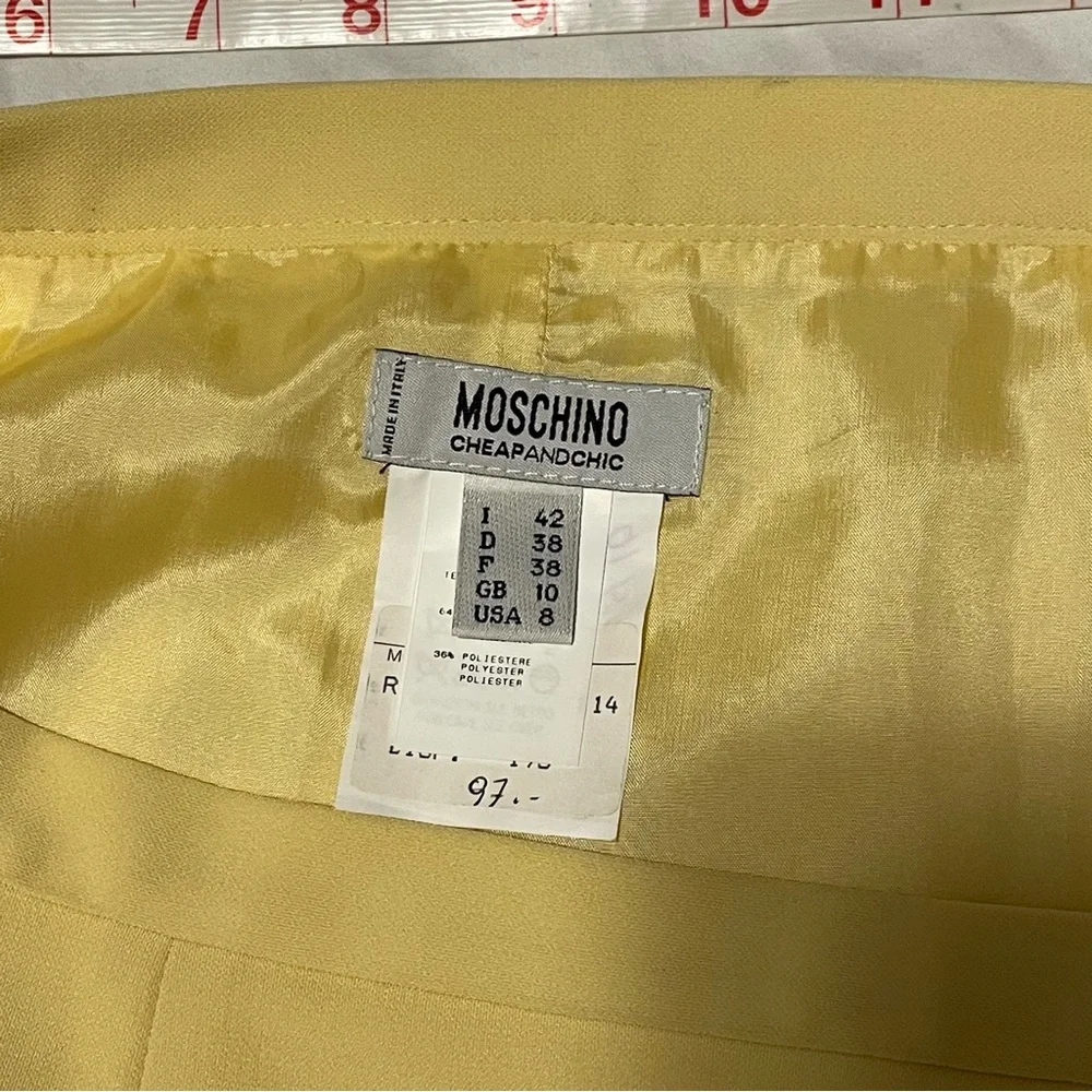 Moschino Cheap and Chic Yellow Skirt Size: 42